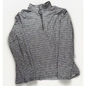 Lululemon Mens Gray Surge Warm‎ 1/4 Zip Pullover Athletic Stretch XL